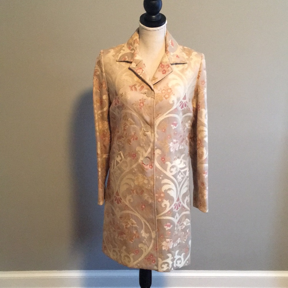 Embroidered Trench Coat